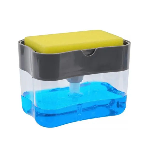 Kitchen Soap Dispenser with Sponge Holder - Image 9