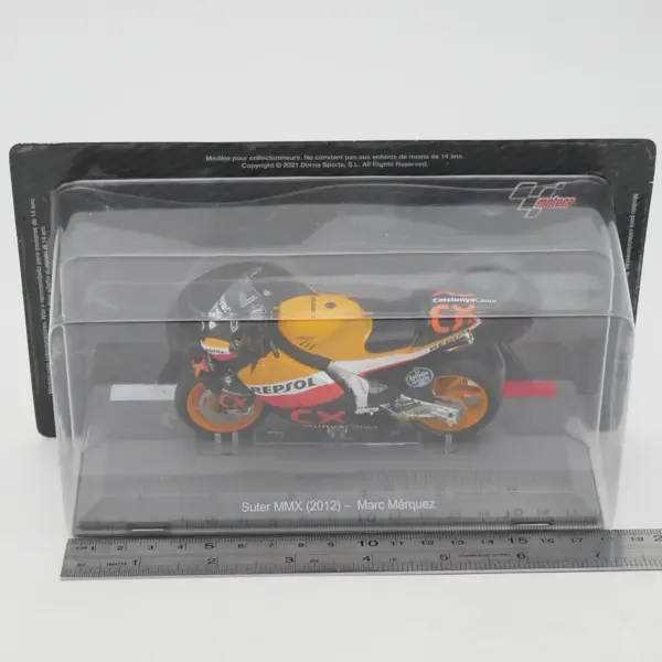 1:18 Scale Diecast Motorcycle Model Suter MMX - Image 6