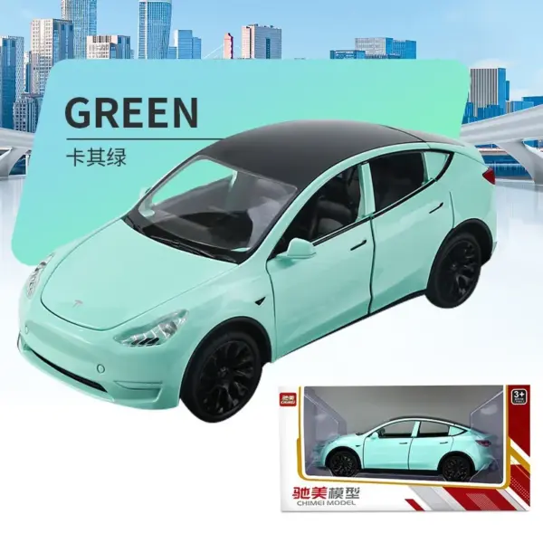 1:24 Tesla Model Y Diecast Metal Car - Image 11