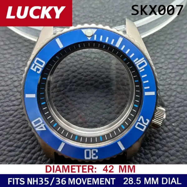 42mm Stainless Steel Watch Case for NH35/NH36 - Image 13