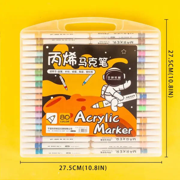 80 Color Acrylic Paint Marker Set - Image 6