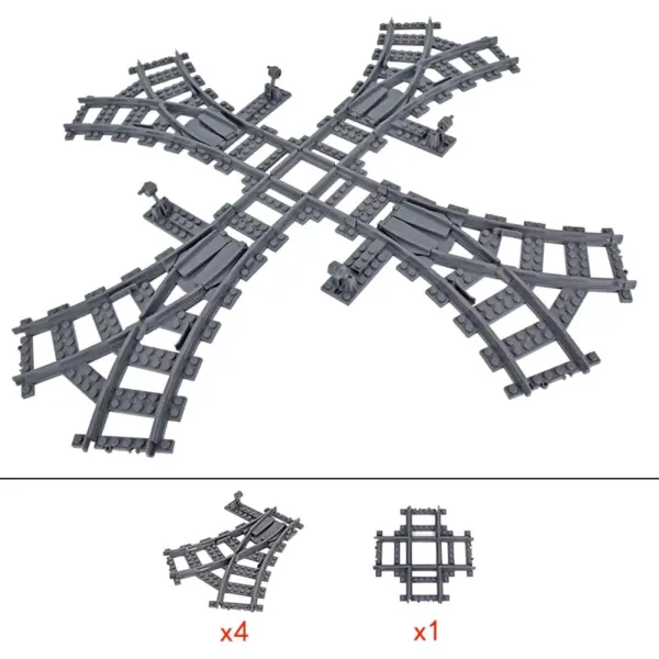 Flexible Building Block Train Tracks Set - Image 30