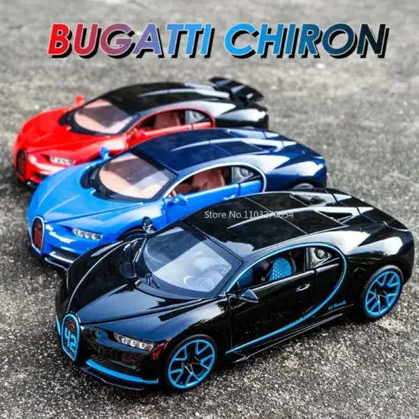 1/32 Bugatti Chiron Diecast Car Model - Image 2