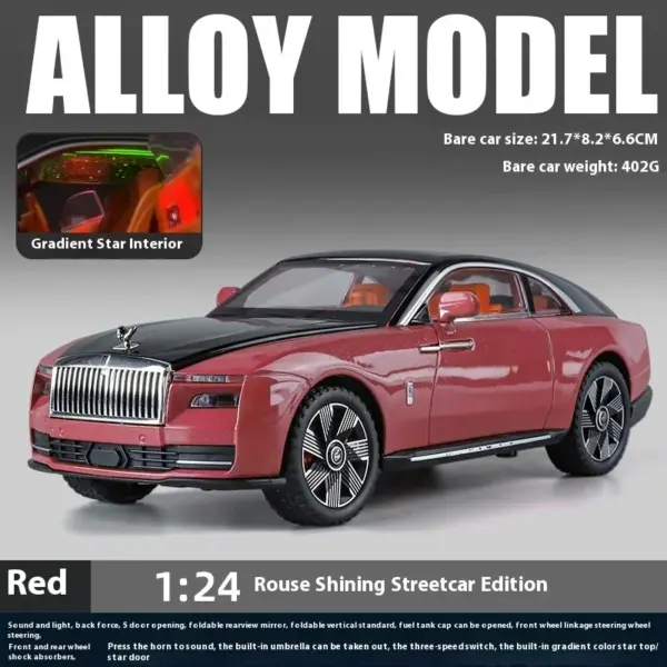 1:24 Rolls Royce Spectre Diecast Model Car - Image 14