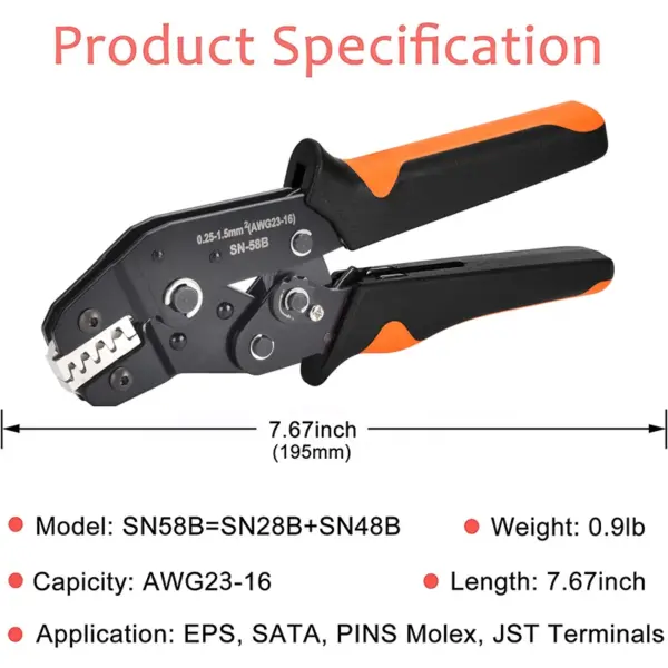 SN-58B Multifunctional Wire Crimping Tool Set - Image 7