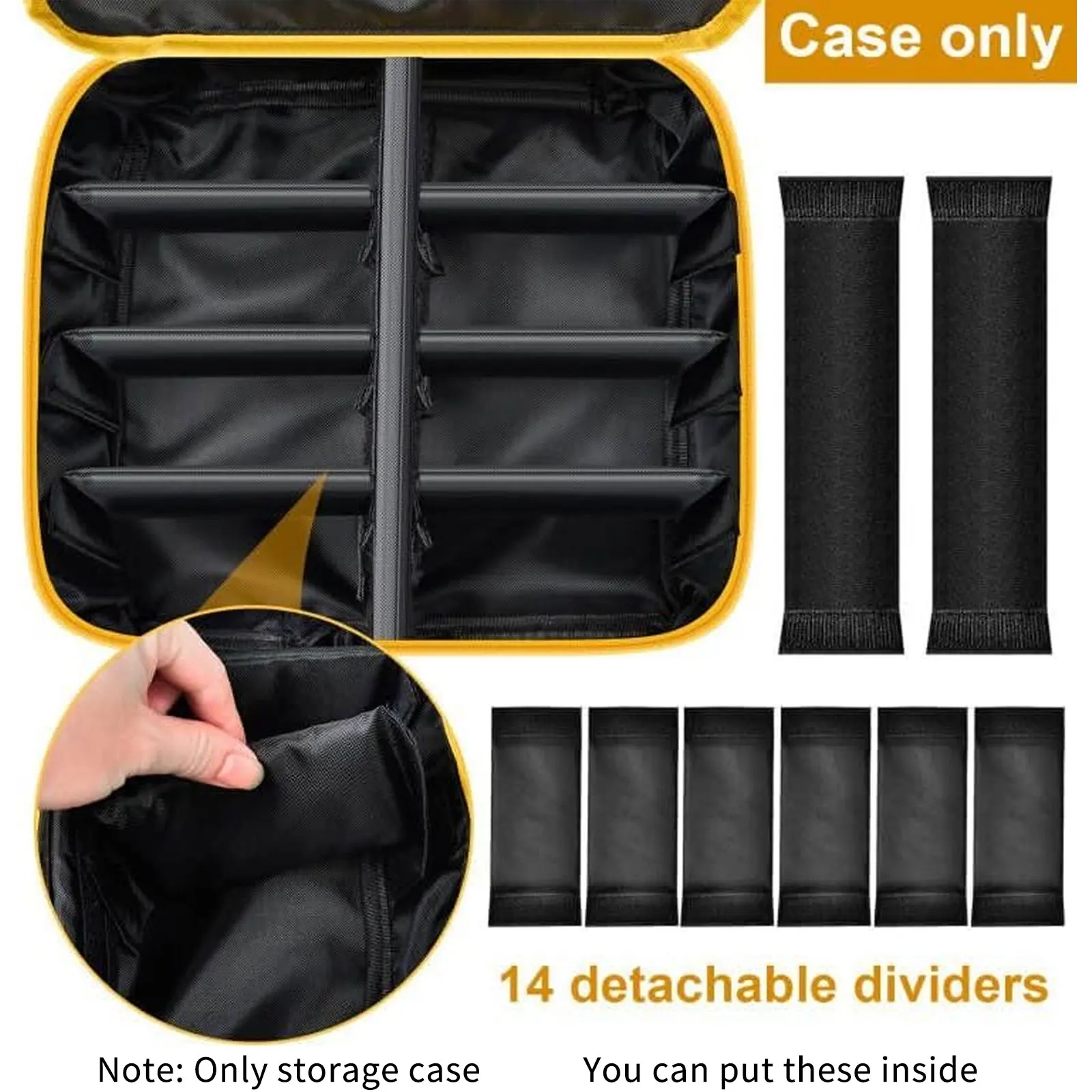 Dewalt/Milwaukee Battery Storage Bag with Dividers 2 Dewalt/Milwaukee Battery Storage Bag with Dividers - Image 2