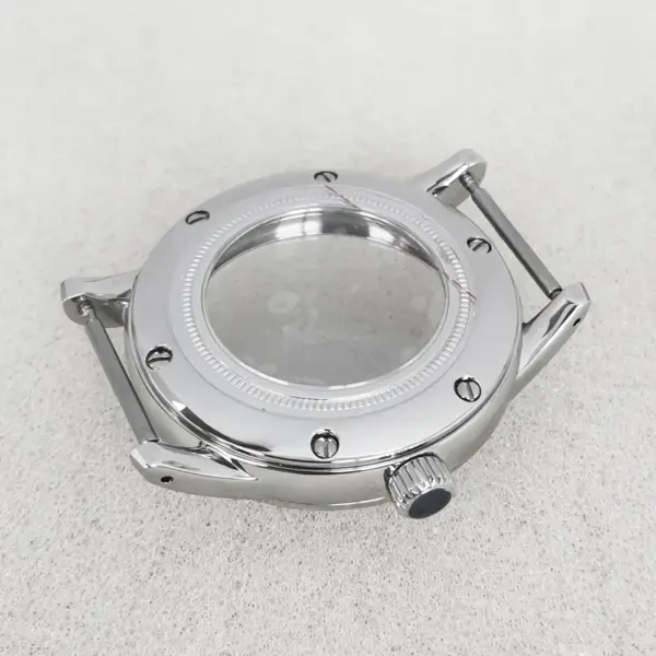 39MM Stainless Steel Watch Case with Strap - Image 2