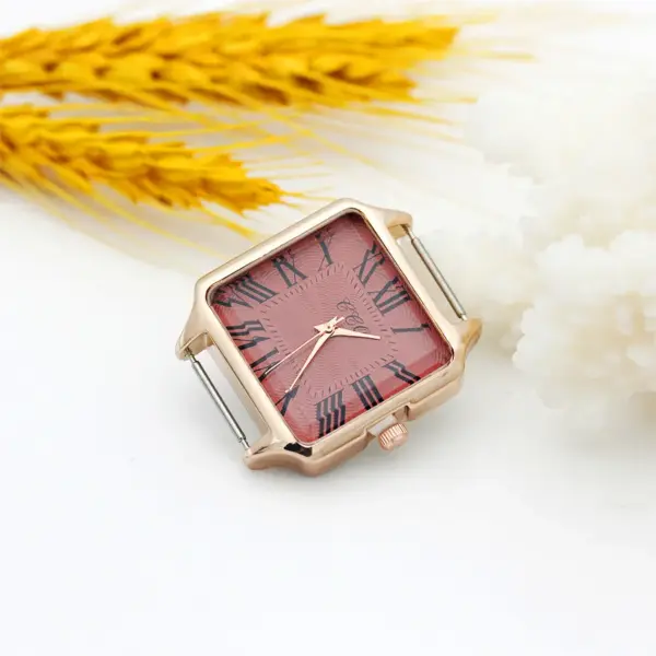Rose Gold Square Watch Head 30mm 16mm Band - Image 10