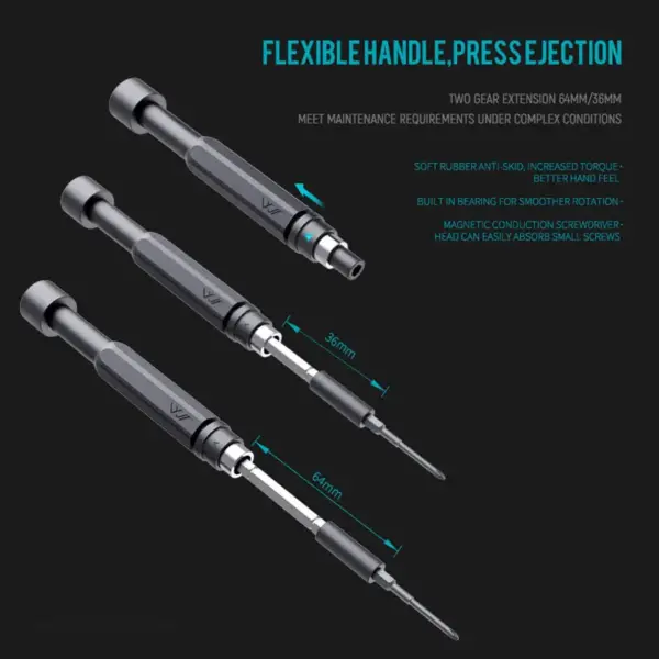 100-Piece Precision Screwdriver Set with Case - Image 2
