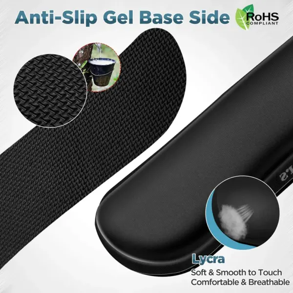 Ergonomic Memory Foam Keyboard Wrist Rest Set - Image 3