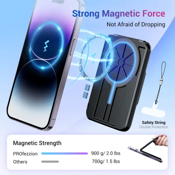 Magnetic Wallet with RFID for iPhone 11-15 - Image 4