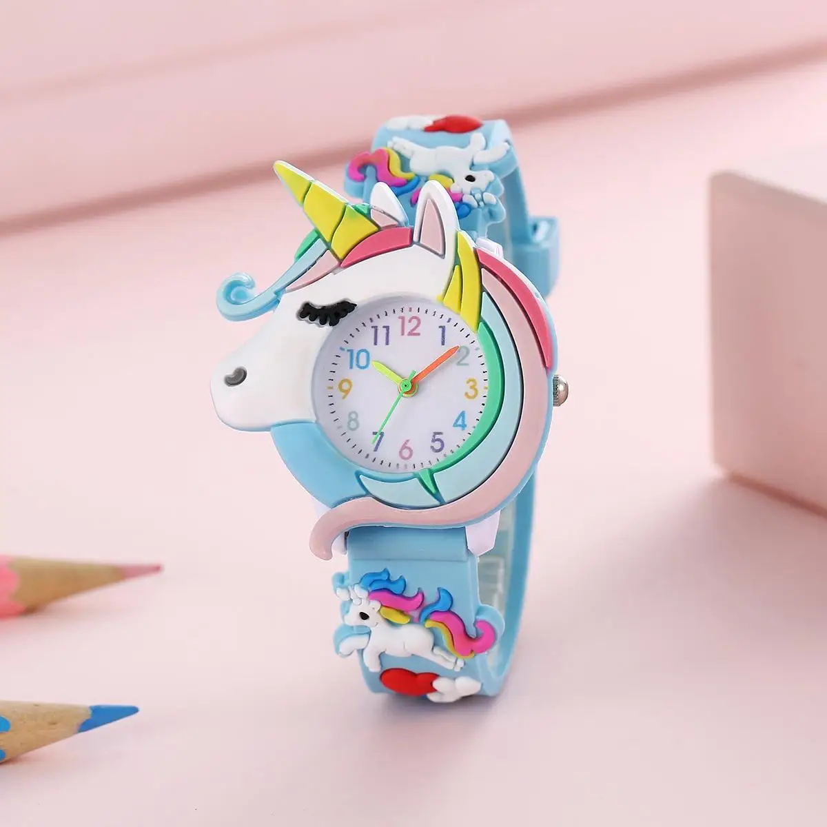 Children's Unicorn Rainbow Cartoon Watch A1606 7 Children's Unicorn Rainbow Cartoon Watch A1606 - Image 7