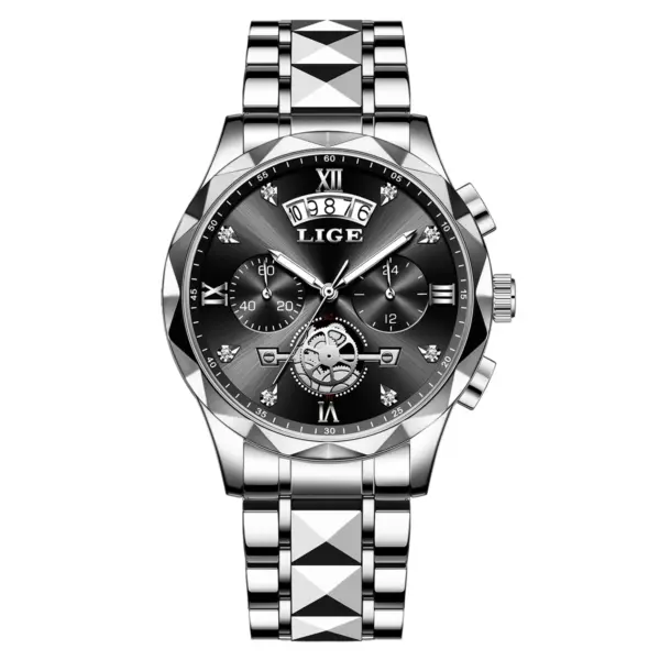 LIGE Men's Quartz Chronograph Watch Waterproof - Image 11