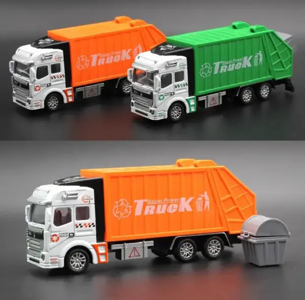 1:32 Alloy Simulation Garbage Truck Model - Image 2