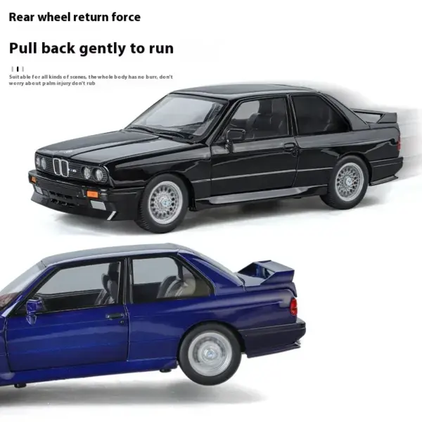 1:24 BMW M3 E30 Metal Diecast Car Model - Image 6