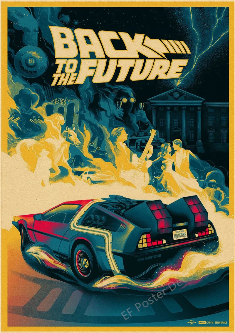 Vintage Back To The Future Movie Poster Print 39 Vintage Back To The Future Movie Poster Print - Image 39
