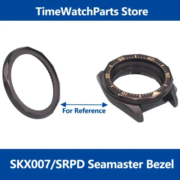 41mm Stainless Steel Seamaster Bezel for Seiko - Image 2