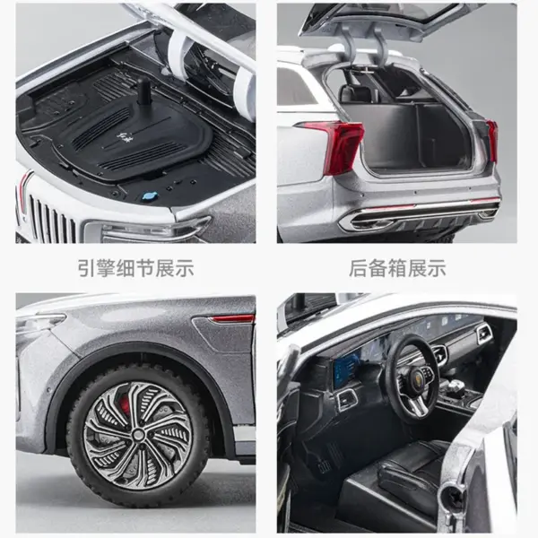 1:24 Diecast Alloy Hongqi E-HS9 Model Car - Image 4