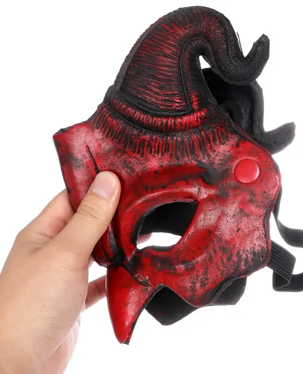 Demon Half Face Mask for Halloween Parties - Image 5