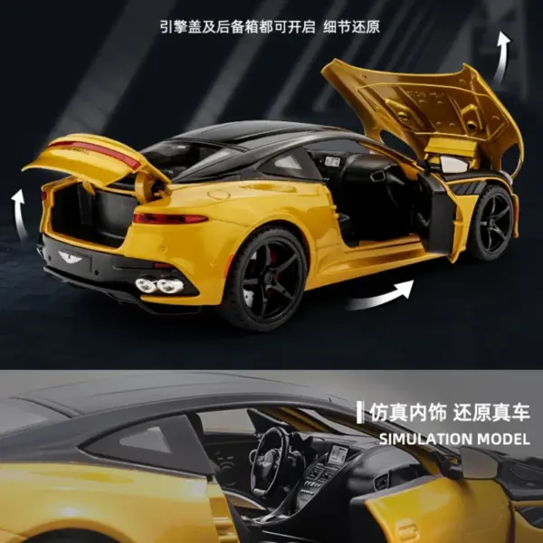 1:24 Aston Martin Superleggera Diecast Car Model - Image 6