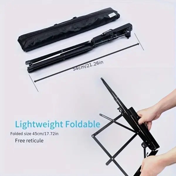 Adjustable Portable Metal Music Stand with Bag - Image 4