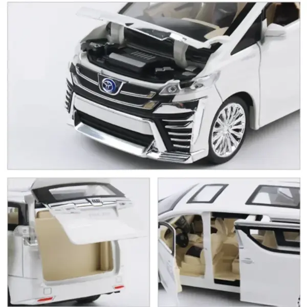 1:24 Alloy Toyota Vellfire Diecast Model - Image 4