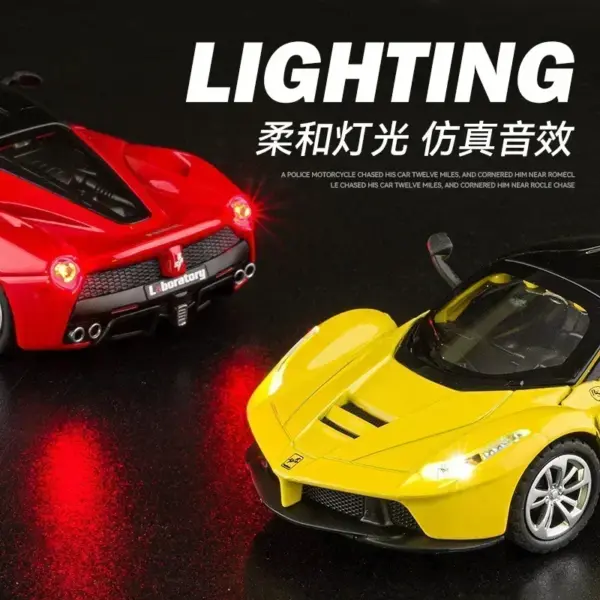 1:36 Ferrari Laferrari Convertible Toy Car - Image 3