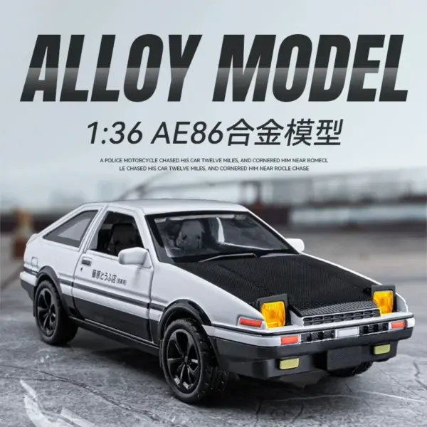 1:36 Diecast Toyota AE86 Model Car - Image 7