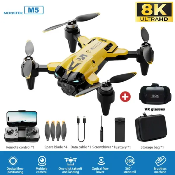 M5 Drone 8K HD Dual Camera Quadcopter - Image 10