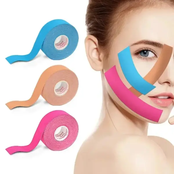 Kinesiology Tape for Facial Lift and Care