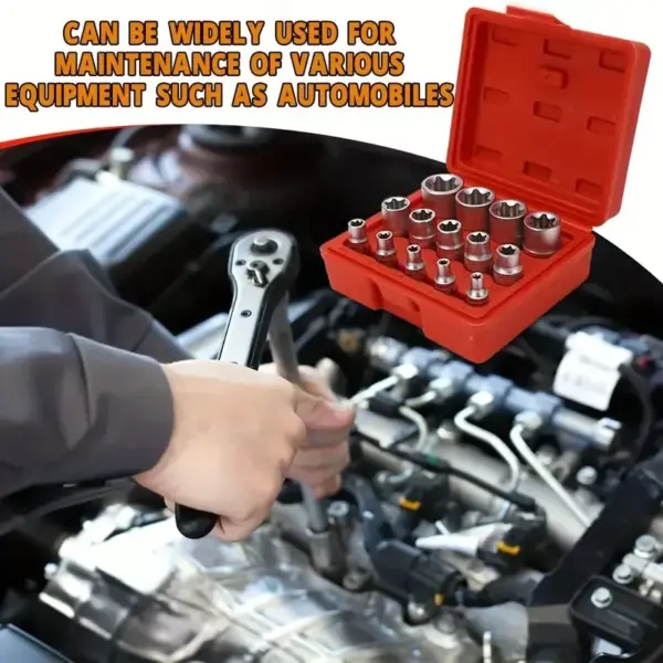 14-Piece E-Torx Socket Tool Set - Image 3