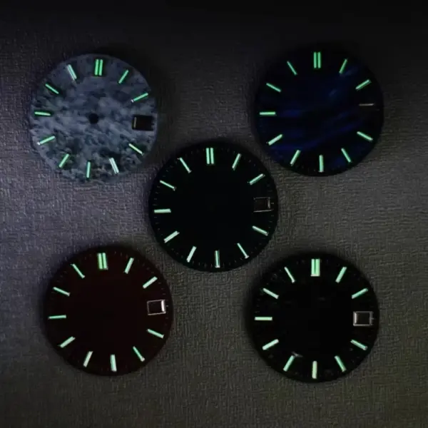 Green Luminous 28.5mm Watch Dial for SKX007 - Image 2