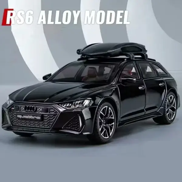 1:24 Audi RS6 Avant Diecast Model Car - Image 13