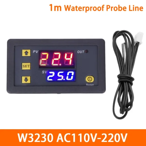 W3230 Digital Thermostat for 12V-220V Controls - Image 9