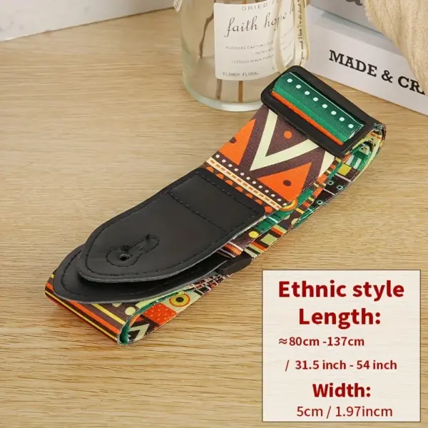 Leather Guitar Strap for Classical Electric Bass - Image 4