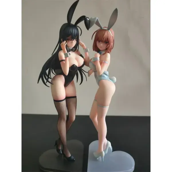 29cm Black Bunny Aoi & White Bunny Natsume Figure - Image 2