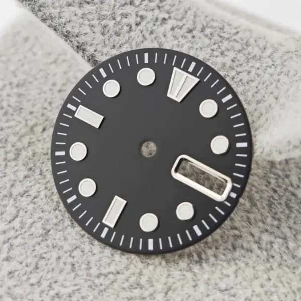 NH36 Watch Dial 28.5mm BGW9 Ice Blue - Image 3