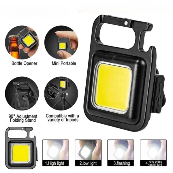 Mini COB LED Flashlight with Bottle Opener - Image 4