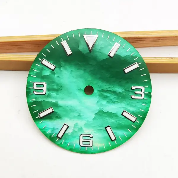 28.5mm Green Luminous Watch Dial for NH35 - Image 7