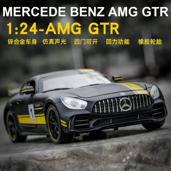 1:24 Mercedes-Benz AMG GTR Diecast Car Model - Image 2
