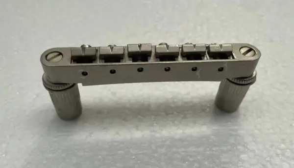 Satin Silver Tune-O-Matic Bridge for Guitar - Image 4