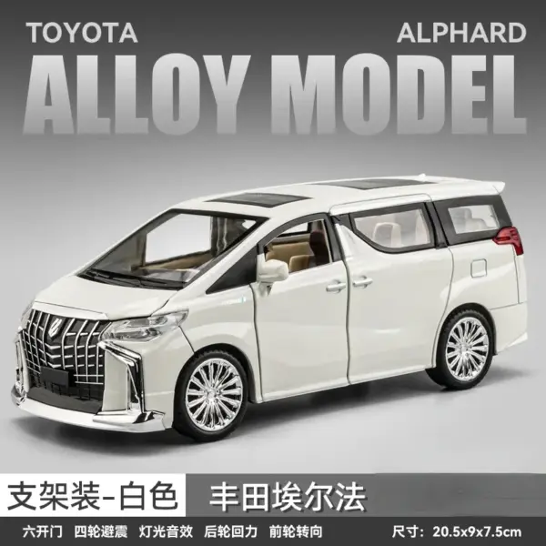 1:24 Toyota Alphard Diecast Alloy Model Car - Image 10