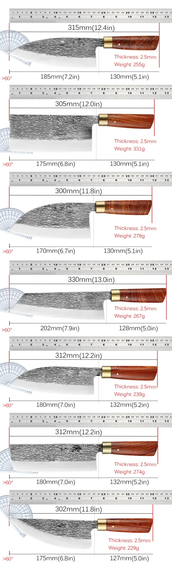 Professional Stainless Steel Meat Cleaver Knife - Image 6