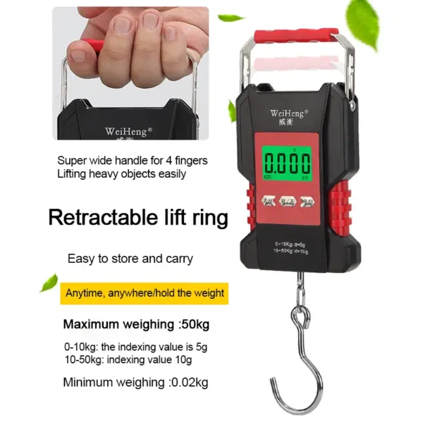 50kg Waterproof Digital Hanging Hook Scale - Image 6