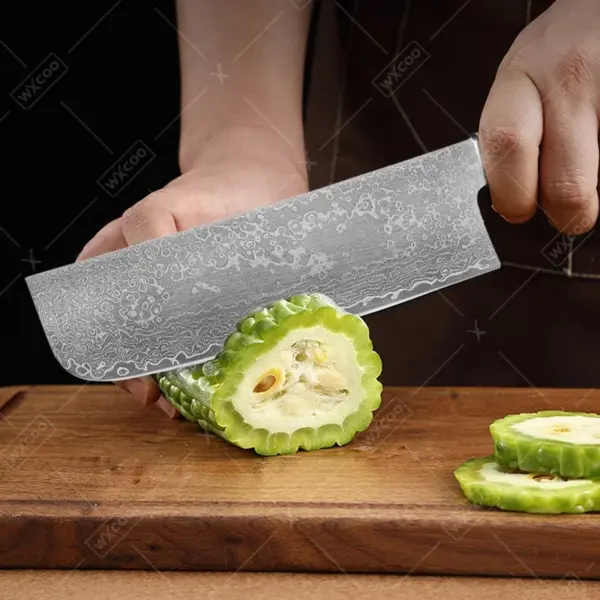 Damascus Steel Chef Knife for Versatile Cooking - Image 5