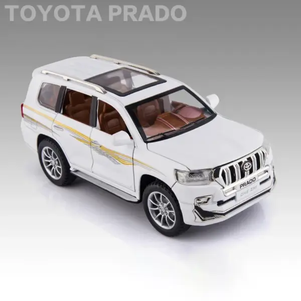 1:24 Alloy Toyota Land Cruiser Prado Model Car - Image 10