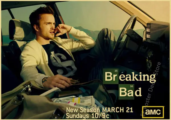 Breaking Bad Retro Canvas Wall Art Poster - Image 40