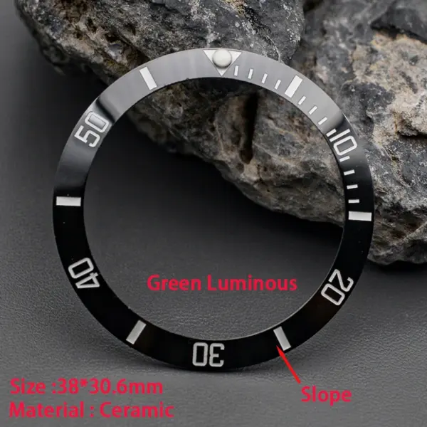 C3 Green Luminous Ceramic Bezel Insert 38mm - Image 15