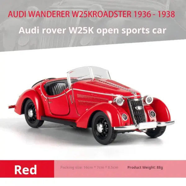 1:32 Scale Audi Classic Pull Back Toy Car - Image 6