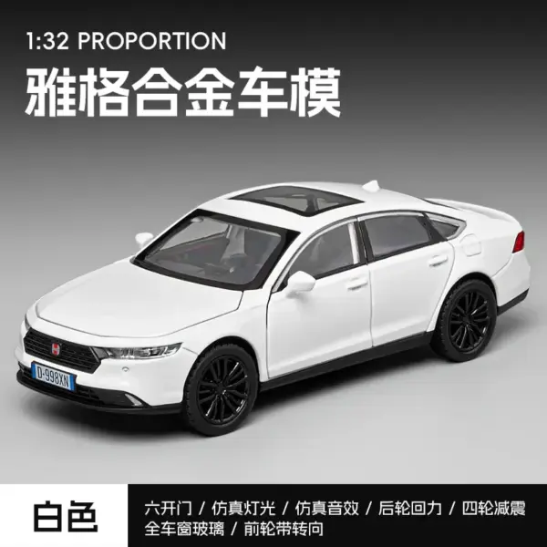 1:32 Scale Honda Accord Diecast Model Car - Image 8